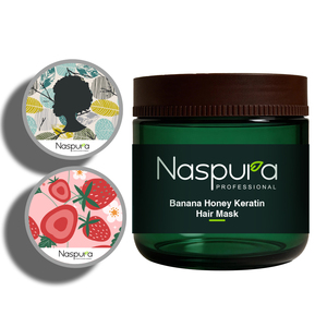 Traitement à la kératine au miel de <span class=keywords><strong>banane</strong></span> biologique professionnel Naspura 2-en-1 Masque réparateur pour cheveux - Product Image 3