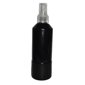 neue schwarze 250 ml sprühflasche maschine wasserflasche pvc pe-flasche