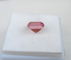Quartz rose carré, pierre précieuse naturelle facettée, pour collection, bijoux, artisanat et cadeaux - Product Image 2
