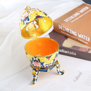 Phong cách đa dạng đính hộp vật liệu kim loại Hand Painted hộp đồ trang sức trong kho phụ kiện đẹp hộp - Product Image 3