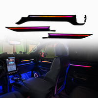 Éclairage intérieur et d'ambiance pour Ford Ranger 2023-2025, 6-en-1 RGB, contrôle par application, éclairage d'ambiance pour voiture, panneau AC