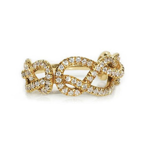 Anello a Catena di Lusso per Donne, Gioiello da Dito Scintillante e alla Moda - Product Image 1