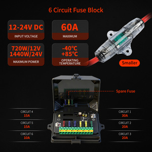 ไฟส่องสว่างรถบรรทุกออฟโรด ฟังก์ชั่นไฟแฟลช 12v 24v สำหรับรถยนต์ AUX ACC แผงสวิตช์ไร้สาย 6 ปุ่ม สำหรับออฟโรด RGB 12V พร้อมวงจร - Product Image 3