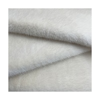 Großhandel Hot Stamp ing Wildleder Bonded Polyester Long Velvet Kunst fuchs Pelz Stoff Weiche und hochwertige Oberbekleidung Stoff