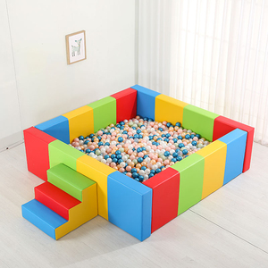 Grande fosse à balles en plastique colorée pour aire de jeux intérieure, piscine à balles pour enfants - Product Image 4