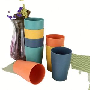 Ensemble de gobelets en paille de blé pour enfants, personnalisables, biodégradables et respectueux de l'environnement - Product Image 4
