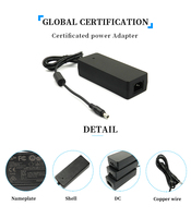 Verimlilik masaüstü güç kaynağı 96w 24v 4a 12v 8a Ac Dc adaptörü ses Video için güç amplifikatörü Led aydınlatma