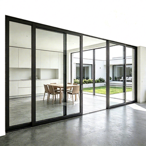Puerta Corredera Plegable de Vidrio con Aislamiento Térmico de Doble Acristalamiento de Aleación de Aluminio DEEZON para Patio Exterior de Villa - Product Image 1