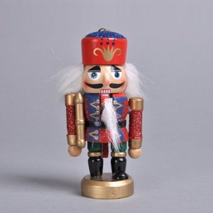 Vente en gros bon marché maison de Noël en bois 13cm Collection artistique décorations ornement <span class=keywords><strong>soldat</strong></span> <span class=keywords><strong>casse</strong></span>-<span class=keywords><strong>noisette</strong></span> de luxe - Product Image 2