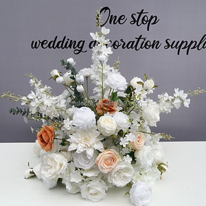 Boule de fleur d'orange Babybreath bon marché Centre de table Arrangements de boules florales artificielles Décors de fleurs de <span class=keywords><strong>mariage</strong></span> - Product Image 4