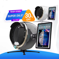 Analyseur de peau facial de bureau 8-en-1 avec IA, 36MP HD, lumière UV, détection des pores, des rides et de la texture – Équipement de beauté, scanner facial