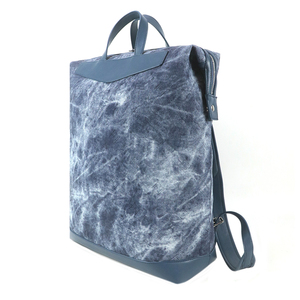 <b>Large</b> Capacity OEM ODM Denim Travel Tote Bag Weekender <b>Backpack</b> Storage Bag Customizable Logo Color for daily commuting - Product Image 4
