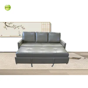 Sofá cama superventas para sala de estar, muebles con marco de madera maciza, sofá cama de cuero, sofá cama extraíble ajustable 4225