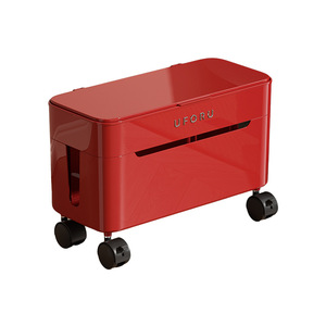 Uforu Power Strip Storage <b>Box</b> Rectangle With Partitions 360 Degree Casters For Home Office Cable Management - Product Image 2