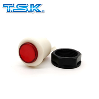 Tombol Tekan Bulat T10 ABS/PC Berkualitas Tinggi (Multi-Warna) untuk Mesin Game - Merek TSK
