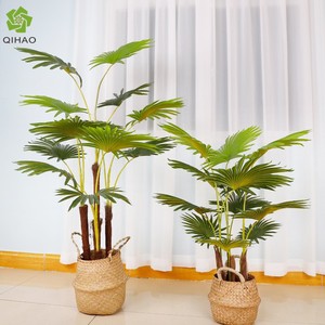 Qihao Palmier artificiel en pot, haute simulation, décoration intérieure pour maison, bureau, restaurant, lot multi-pièces - Product Image 3