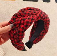 Plüschiges, handgefertigtes, modisches Haarband – breiter, dicker, warmer Kopfschmuck für Hochzeiten und das chinesische Neujahr