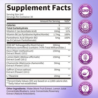Complément de Soutien au Cortisol de Haute Qualité à Boire : Ashwagandha, Mélisse, Safran, Vitamines – Soulagement du Stress, Équilibre de l'Humeur, Relaxation (Adultes)