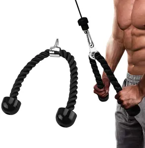 Corda de fitness para puxar para baixo, corda para os tríceps, máquina de cabo de academia para faixas de exercícios, fitness