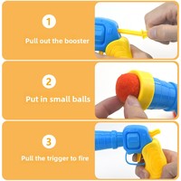 Jouet interactif pour chat : pistolet silencieux anti-ennui en peluche, lanceur de balles en fourrure haute élasticité, accessoire ludique et tendance pour stimuler votre chat