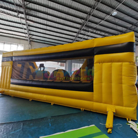 Juego Inflable de Obstáculos para Adultos, Desafío Toxic Wipeout Ball, para Eventos al Aire Libre, Lona de PVC de 0.55mm, Tamaño y Color Personalizables