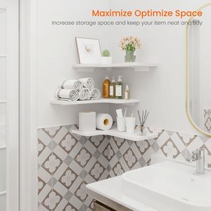 Étagères flottantes à bord naturel de 24 pouces, lot de 2, étagère murale en bois d'orme massif rustique avec support invisible - Product Image 5