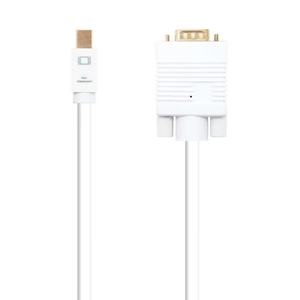 Câble convertisseur mini DP vers HDMI, blanc, 5,0 m, idéal pour connecter des appareils à des écrans HDMI. - Product Image 1