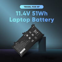 Penjualan terlaris 11.4V 51Wh 4500mAh baterai Laptop untuk Hp TE03XL penggantian baterai Laptop TPN-Q173