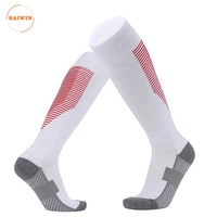 Chaussettes de sport en coton de haute qualité avec logo personnalisé, chaussettes de compression d'hiver unisexes, séchage rapide, antidérapantes, chaussettes de football