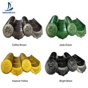 <span class=keywords><strong>Tegole</strong></span> per Tetti in Stile Cinese Tradizionale, Decorazione in Plastica, Lastra per Tetto in Polimero ad Alta Resistenza, Tegola Antica - Product Image 4