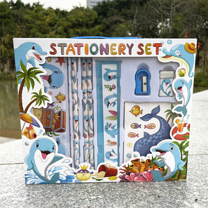 Suministro de fabricación 9 unids/set dibujos animados práctico escuela niños regalo papelería conjunto Kawaii caja borrador sacapuntas lápices para niña - Product Image 5