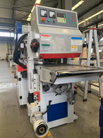 Raboteuse à bois double face haute puissance DLL, machine de travail du bois robuste à alimentation automatique pour le rabotage de panneaux en bois massif