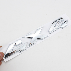 <span class=keywords><strong>4x4</strong></span> ABS plástico cromado negro vehículo coche letra placa de identificación pegatina coche insignia emblema - Product Image 5