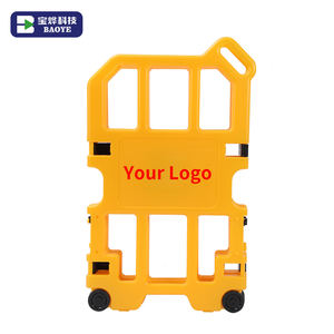 Baoye di alta qualità portatile HDPE barriera di traffico di plastica costruzione recinzione pieghevole ascensore di manutenzione barricata - Product Image 1
