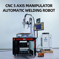 Machine de soudage au laser à fibre industrielle 2000W 5 axes, soudeuse au laser pour le soudage d'alliages d'aluminium avec certification CE ISO