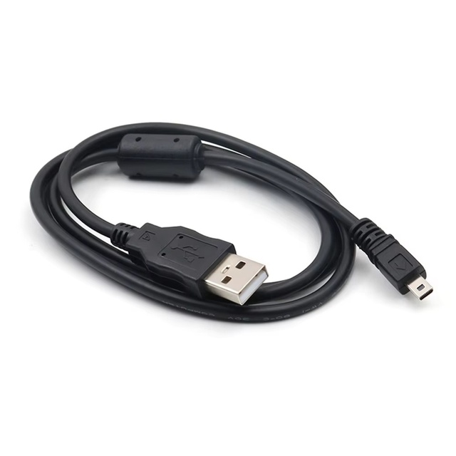 USB to Mini 8P Data Cable for Digital Camera Phone 5 Core Wire for Nikon Olympus Sony Casio Sanyo Fuji Panasonic Data Cord