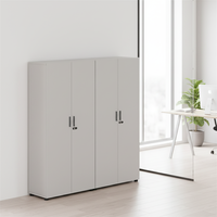 Armoire de classement verticale à double porte mobile de qualité supérieure, rangement de documents, construction en bois massif, bureau d'entreprise, atelier, grande taille