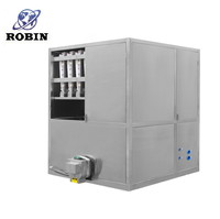 Machine à glaçons en acier inoxydable Robin 220V/50Hz 500KG à haute productivité pour usage commercial, idéale pour les hôtels