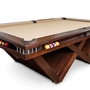 Tavolo da <span class=keywords><strong>Biliardo</strong></span> di Lusso Personalizzato per Uso Domestico, in Legno di Quercia Premium, Formato 9 Palle, <span class=keywords><strong>Dimensioni</strong></span> Standard per Adulti, per Esportazione - Product Image 5