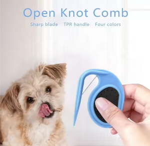 Cuchillo Desenredante para Mascotas con Logotipo Personalizado, Colorido, Venta al por Mayor, Peine Portátil Mini para Desenredar el Pelo de Mascotas - Product Image 3