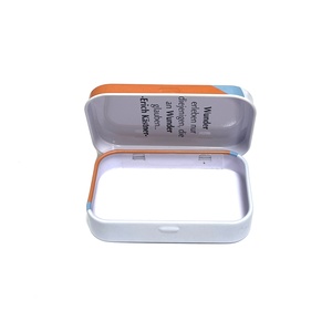 Boîte en métal personnalisable avec logo imprimé, motif, couvercle rabattable, boîte à bonbons, boîte à cigarettes, petite boîte en fer - Product Image 5