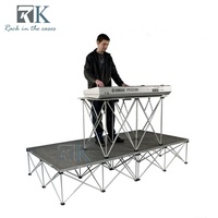 Forte charge alustage araignée installation rapide mise en scène de riser pliant