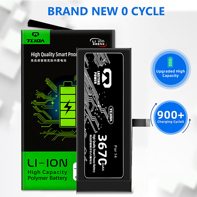 TLIDA New A2881 14 Rechargeable Lithium Battery Compatible with iPhone 3.85V Replacement Mobile Phone Bateria MSDS Certificate