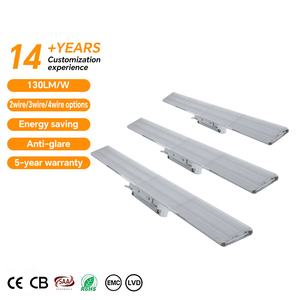 Sistema de iluminación de riel de luz de pista lineal ajustable asimétrico 2 líneas 600*50mm 220V brazo oscilante difusor de aire lineal Luz de pista - Product Image 1