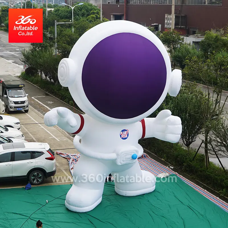 6m iklan raksasa besar desain khusus kartun tiup warna-warni maskot tiup astronot tiup