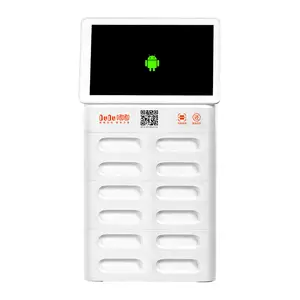 New 12 Slots Power Bank Sharing Station for Advertising Mobile Phone Rental Power Bank Station China Supplier