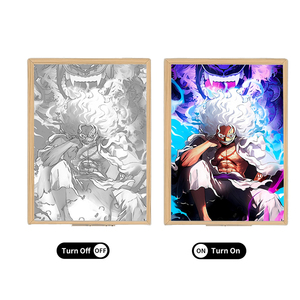 Nuovo arrivo Nika Luffy luce LED USB ricarica cartoni animati Anime quelli pece quadri luce 3 stili decorazioni per la casa per i regali - Product Image 5