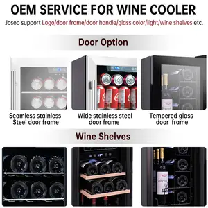 Cooler Factory 8 Bottle Private Reserve Wine Cellar Stainless Finish Rapid Beverage Wine Chiller Silver