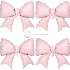 Ballons géants en forme de nœud rose à l'hélium pour <span class=keywords><strong>anniversaire</strong></span> de fille, mariage, fête des mères, décoration d'<span class=keywords><strong>anniversaire</strong></span> - Product Image 1