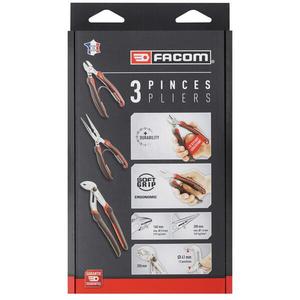 FACOM - CPE.A5PB <b>Pliers</b> <b>set</b> (3 pcs.) - EAN 3662424090486 <b>PLIERS</b> AND CUTTERS <b>PLIERS</b> AND CUTTER <b>SETS</b> - Product Image 1